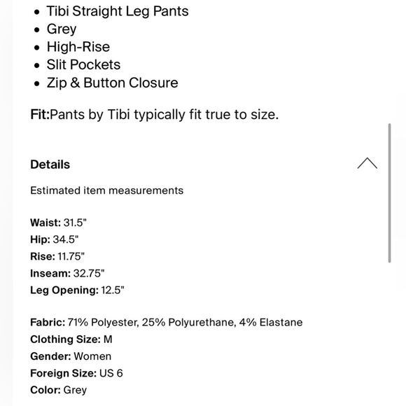 Tibi Tech Skinny Leg Trousers, Cement - Picture 10 of 15